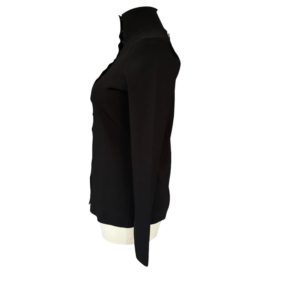 Alexander‎ Wang Mock Neck Button Down Sweater Top Black Size Medium NWT - Picture 4 of 9